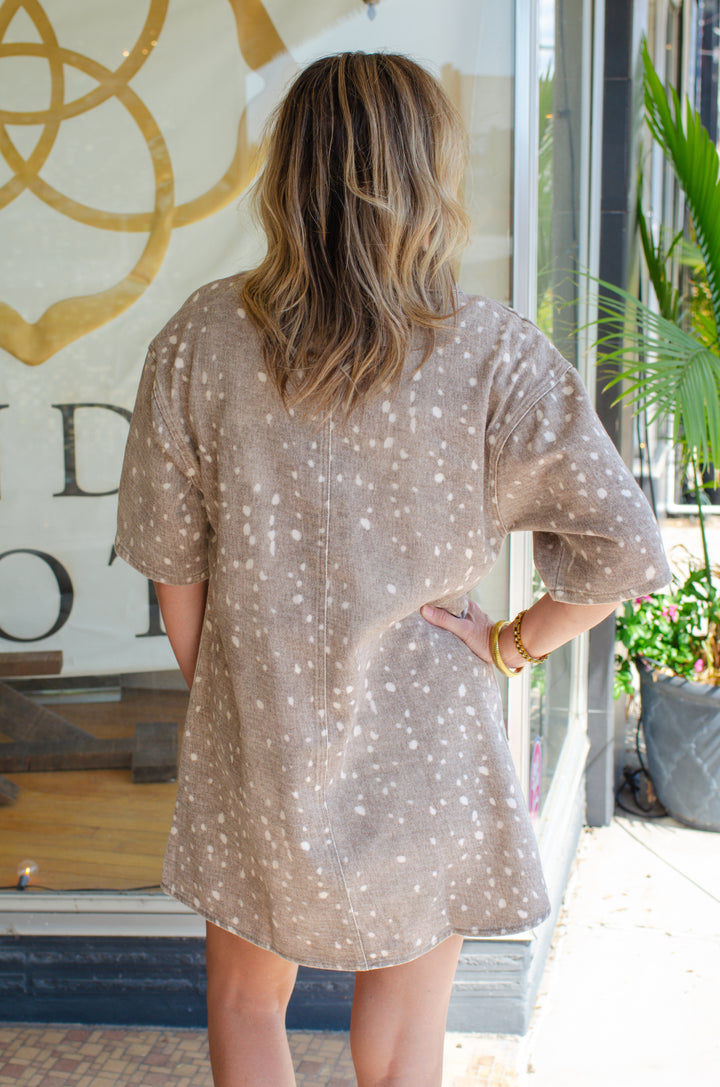 Choose Love Bambi Print Relaxed Fit Dress
