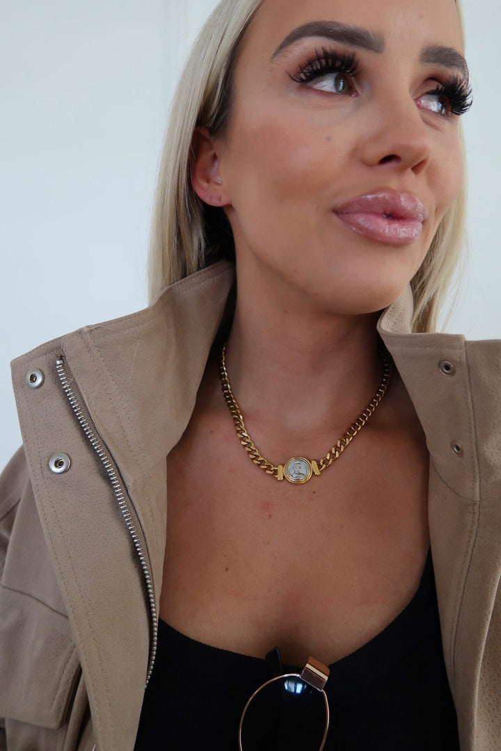 Chansuttpearls Bella Multi Metal Coin Necklace