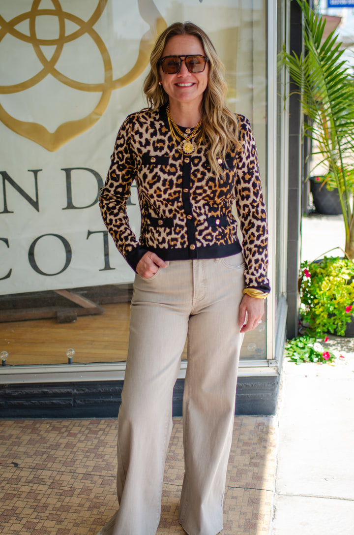 Fall Moments Leopard Pullover Sweater