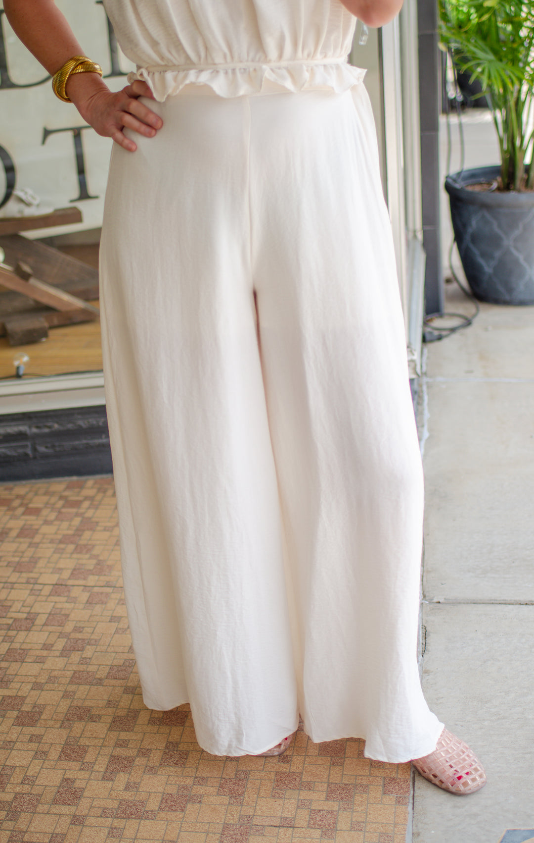 Take Heart Wide Leg Pant in Cream
