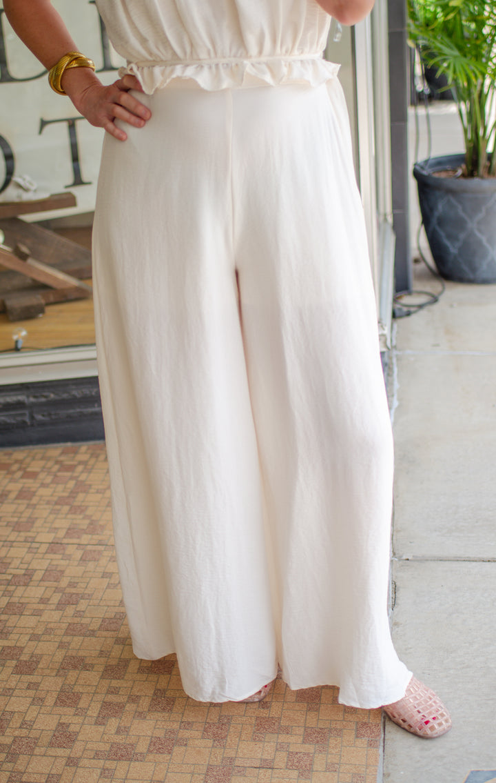 Take Heart Wide Leg Pant in Cream
