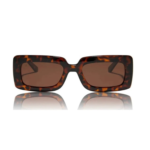 Dime Culver Square Tortoise Brown Polarized Sunglasses