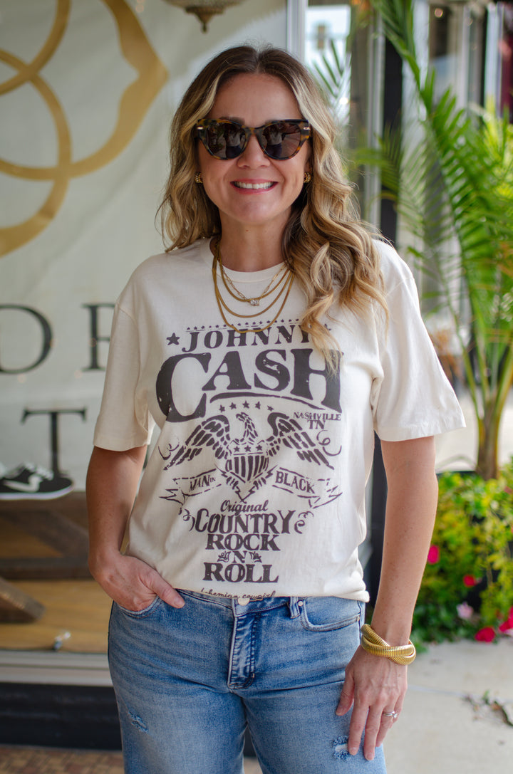 Johnny Cash Eagle Graphic Tee