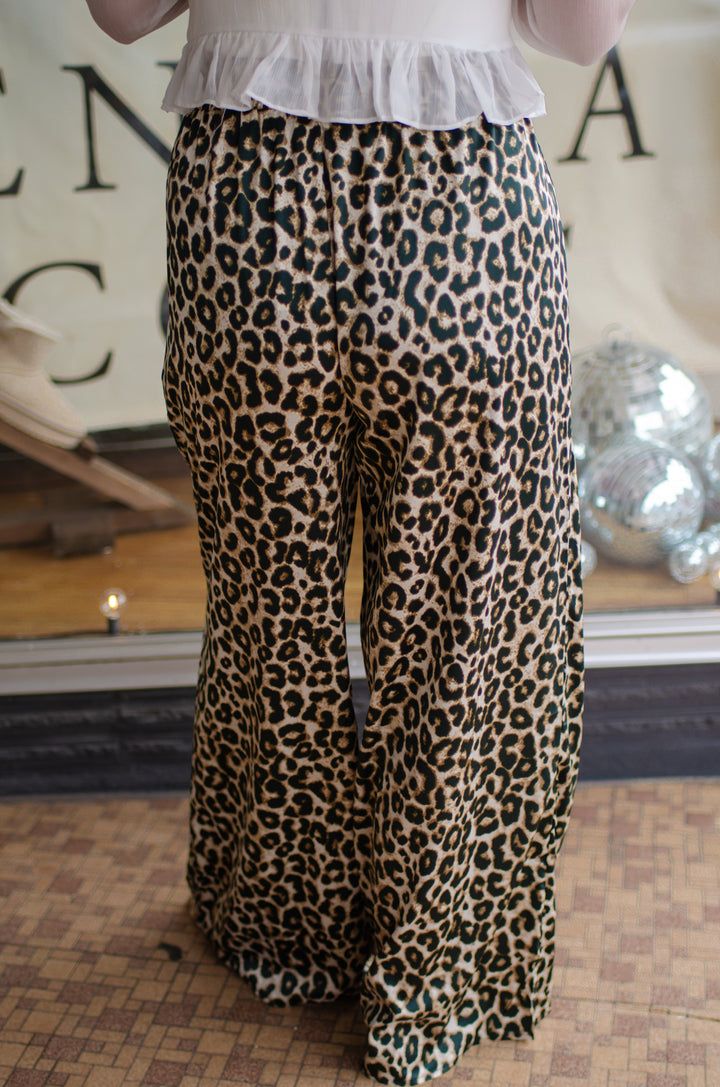 Into The Wild Silky Leopard Pull On Pant