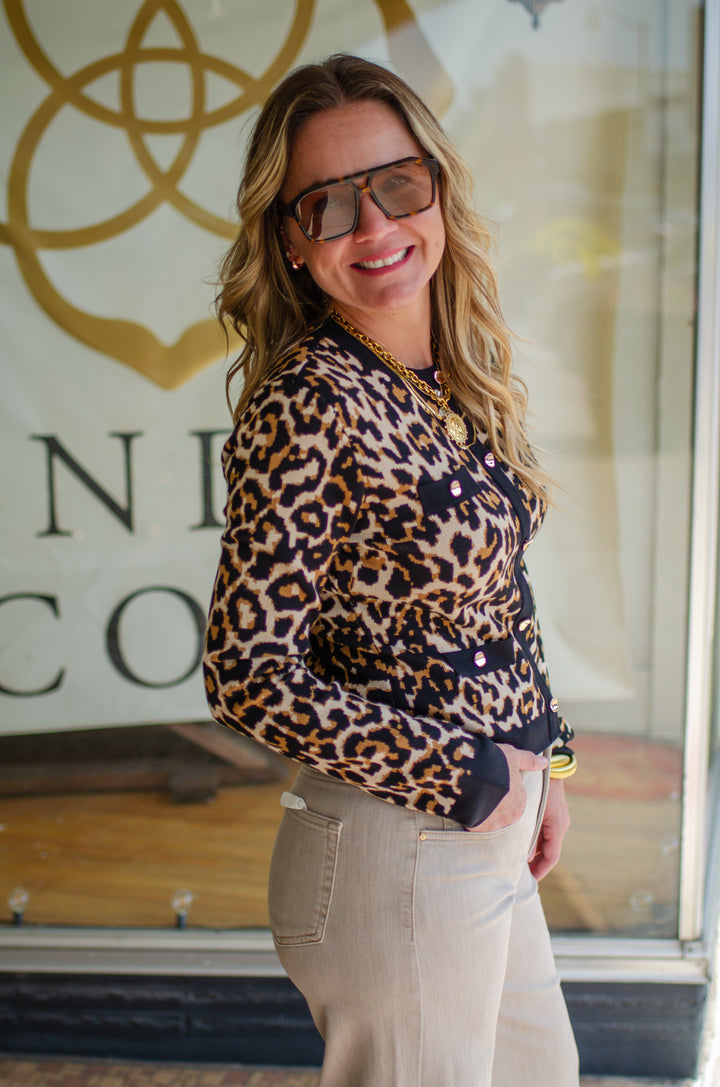Fall Moments Leopard Pullover Sweater