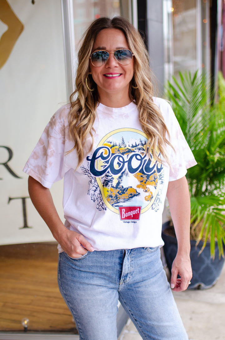 Tie Dye Coors Banquet Tee