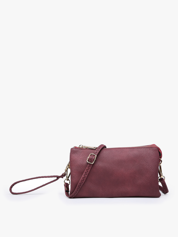 Riley Maroon
Compartment Crossbody/Wristlet