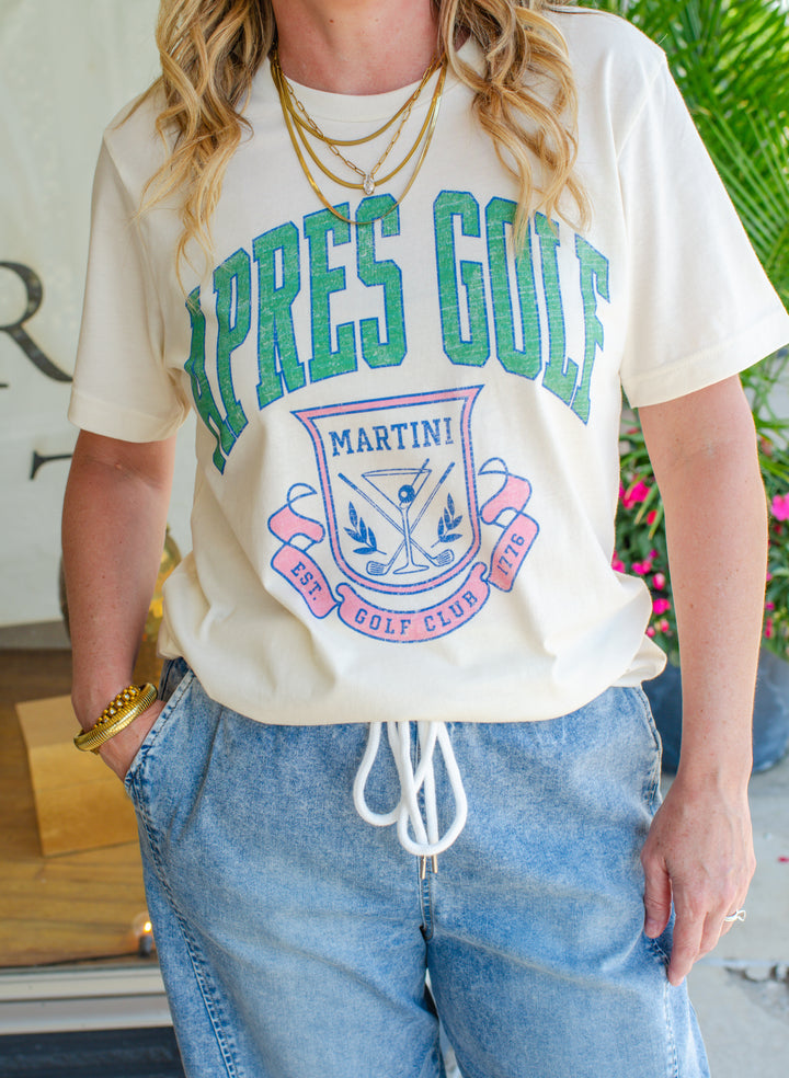 Apres Golf Graphic Tee in Ivory
