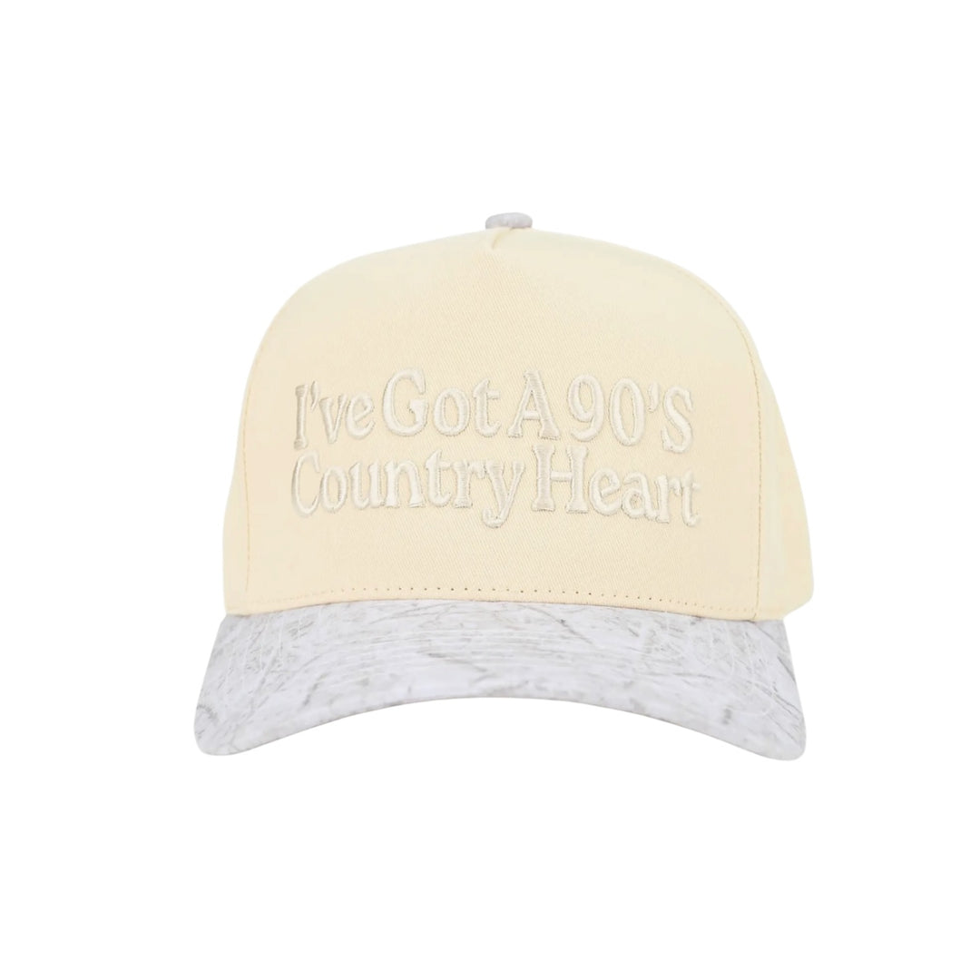 I've Got a 90s Country Heart Two-tone Hat in White Camo