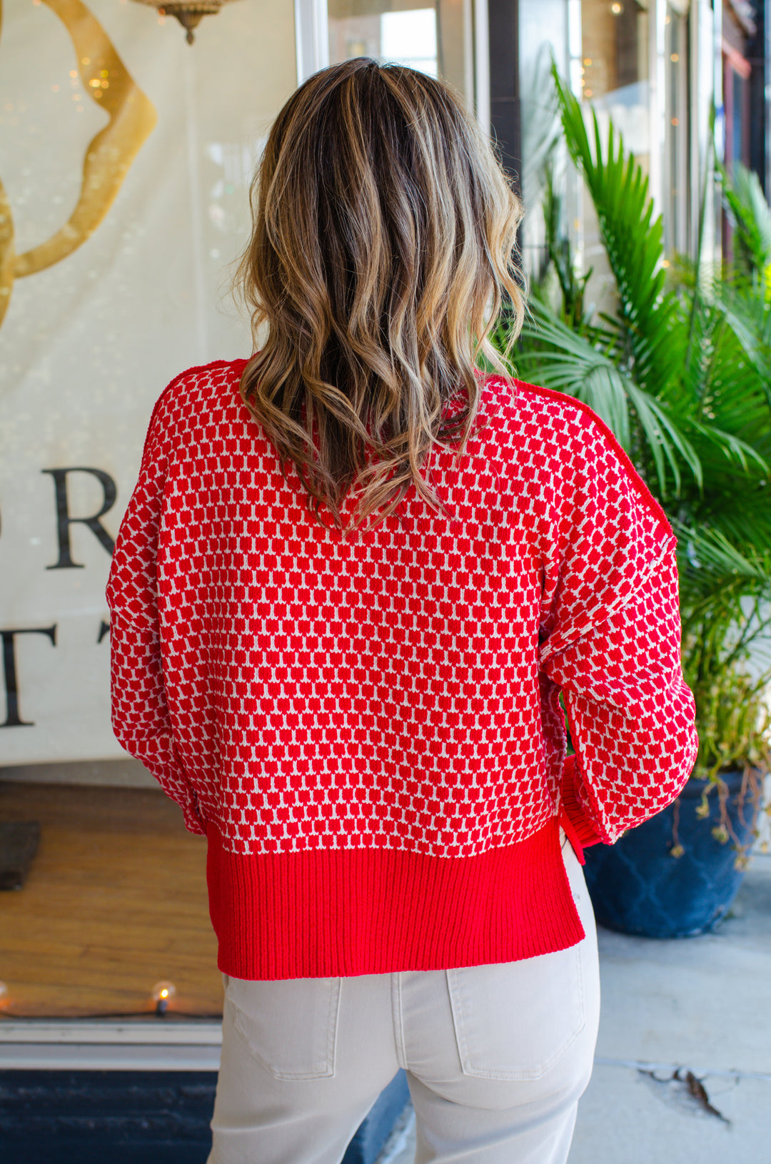 Made For You Bright Red Textured Soft Knit Sweater