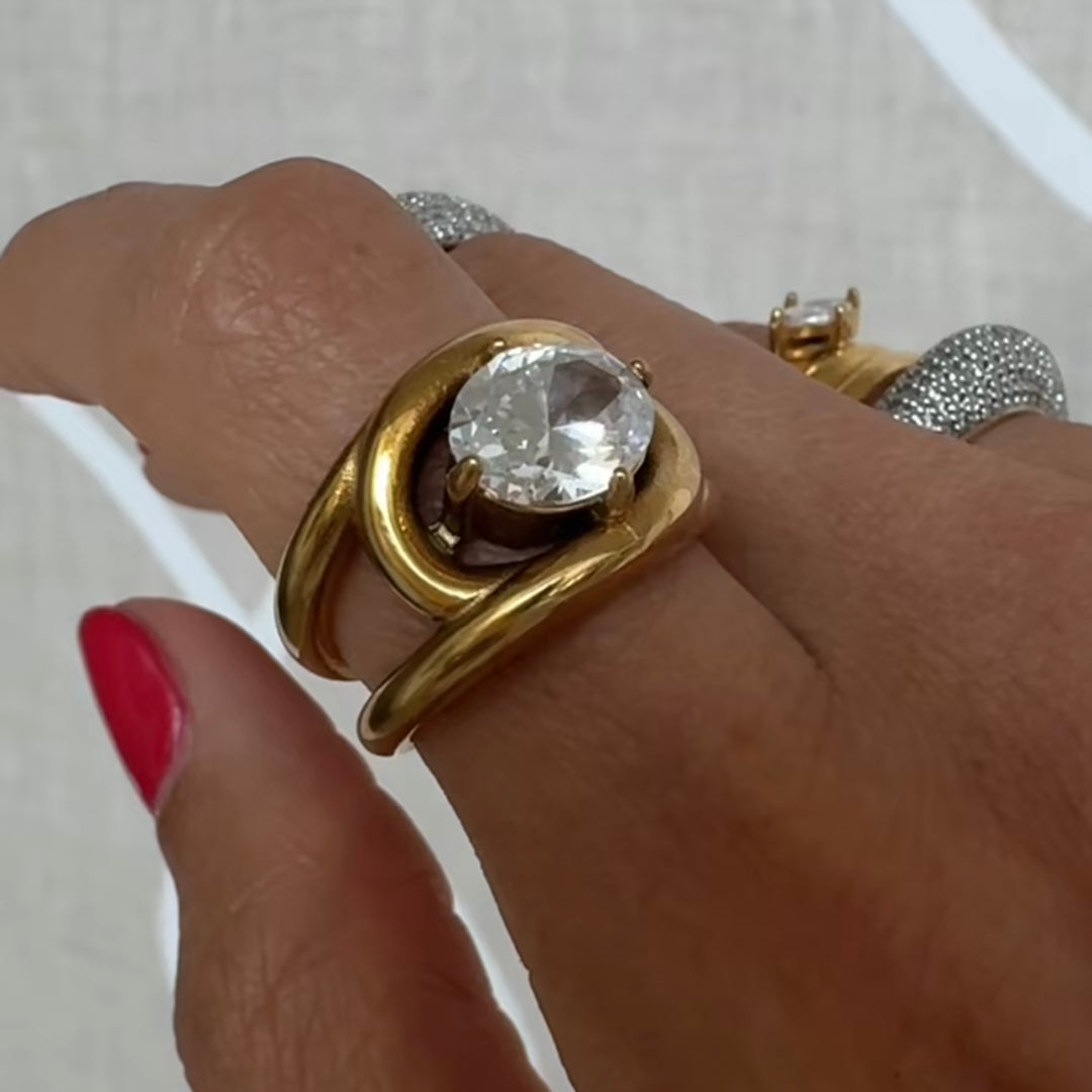 Bracha Omega Ring 14K Gold Plated