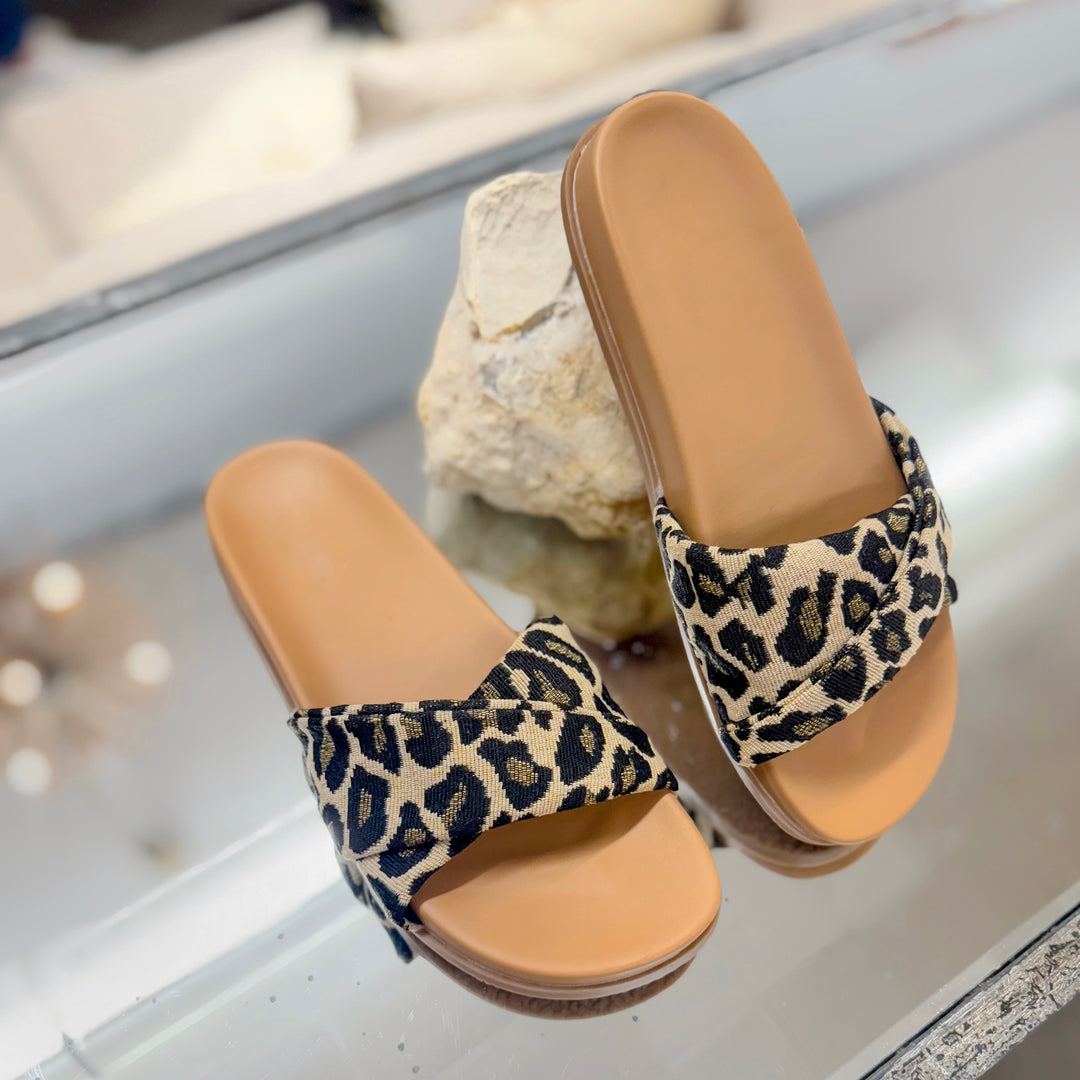 Wild Ways Leopard Comfort Slide