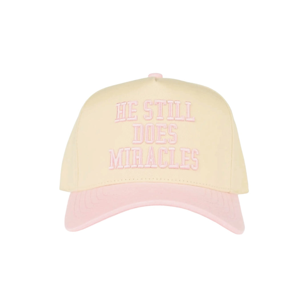He Still Does Miracles Pink & Cream 2 Tone Hat