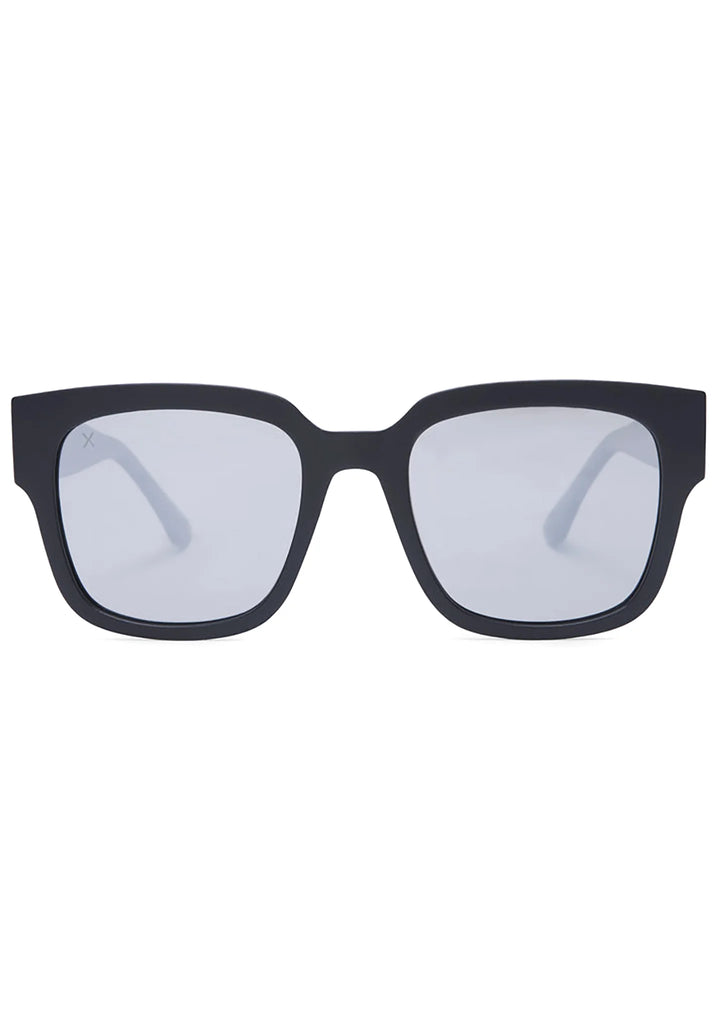 Dime Brea Matte Black Grey Mirror Sunglasses