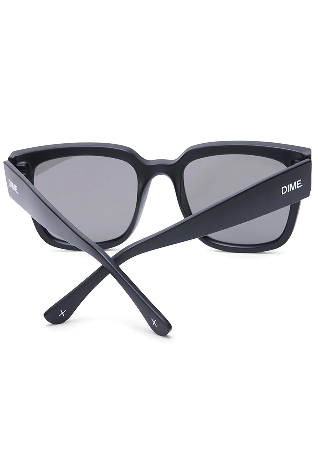 Dime Brea Matte Black Grey Mirror Sunglasses