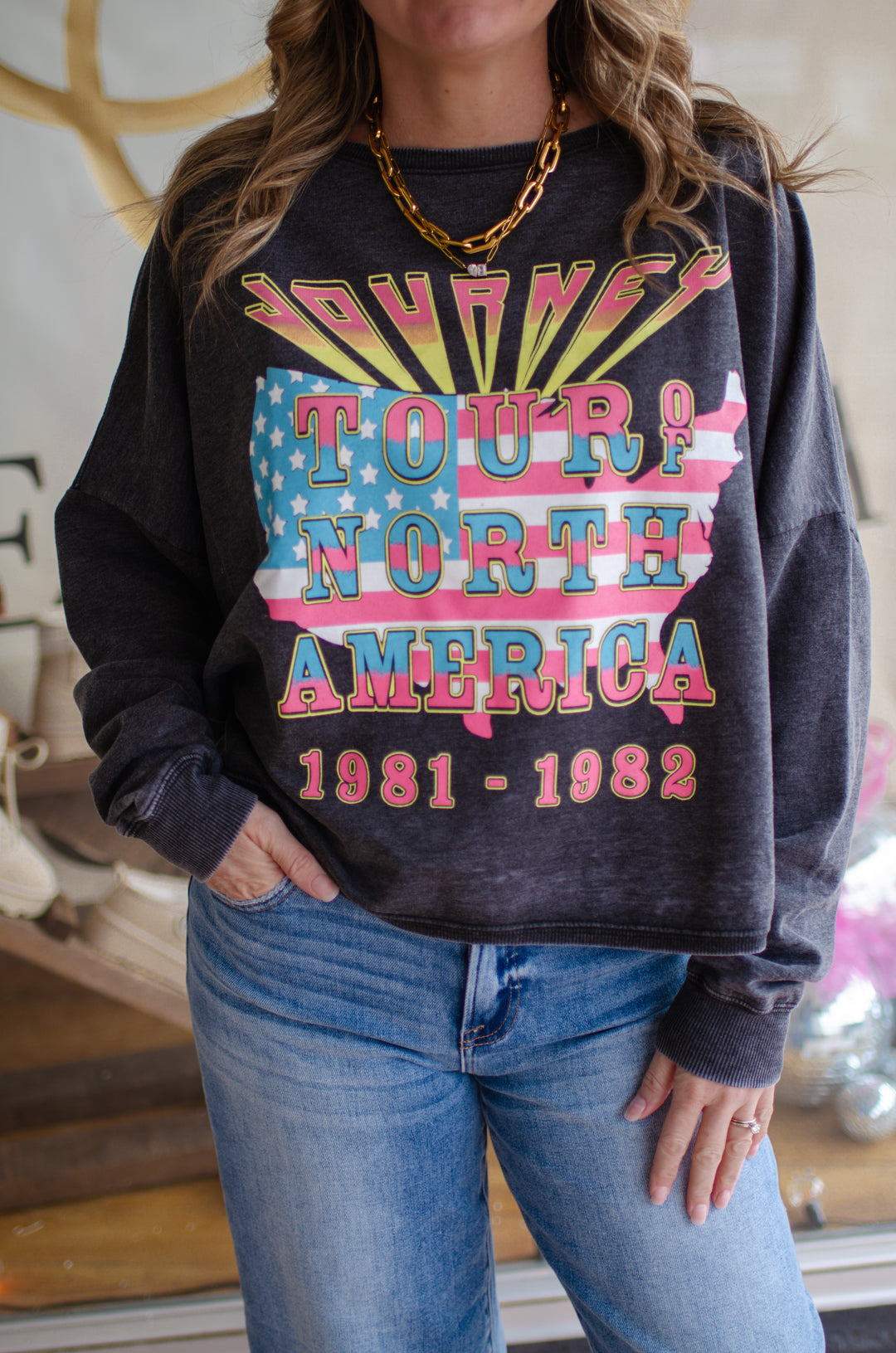 Journey America Fleece One Size Sleeve Sweatshirt