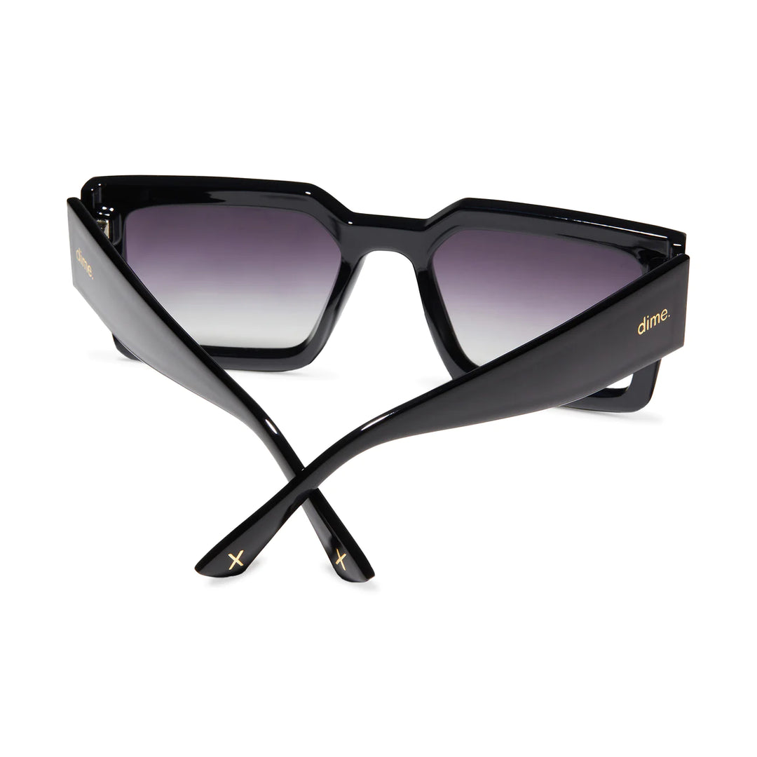 Dime-Essentials-Black + Grey Gradient Flash Polarized Sunglasses