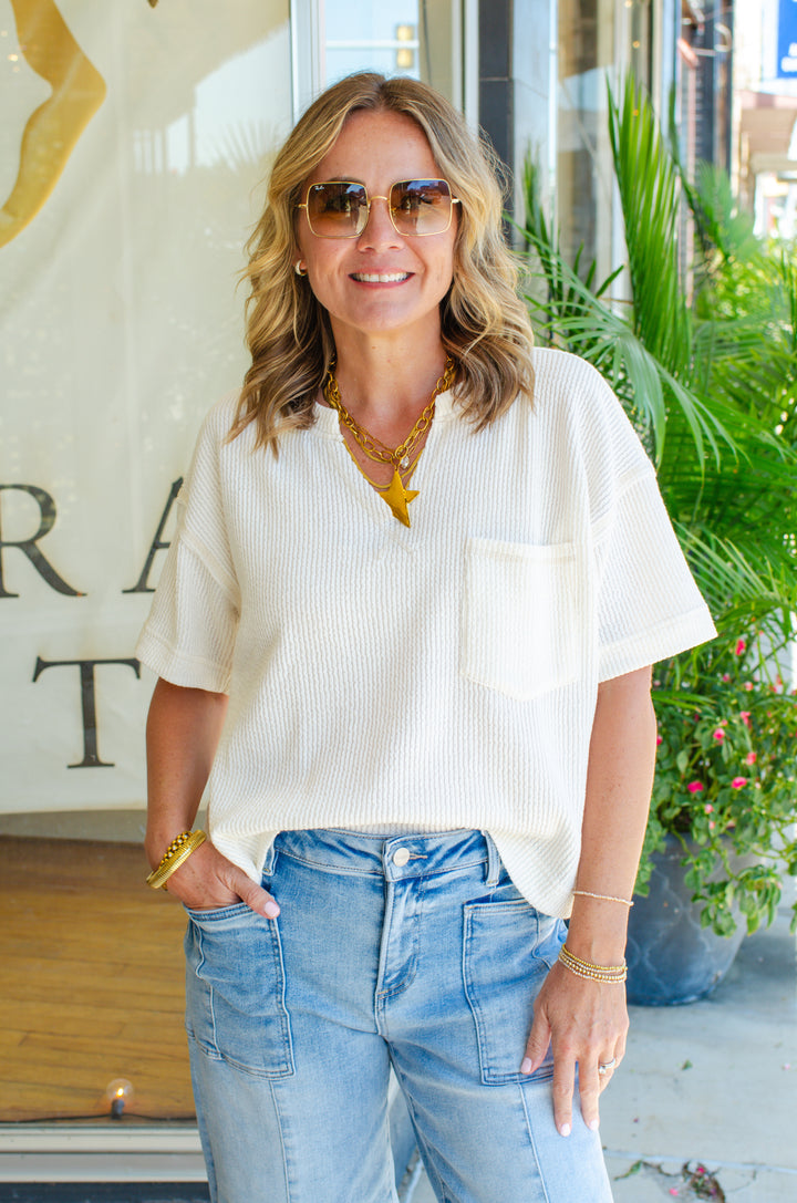 Everyday Comfort Top in Cream