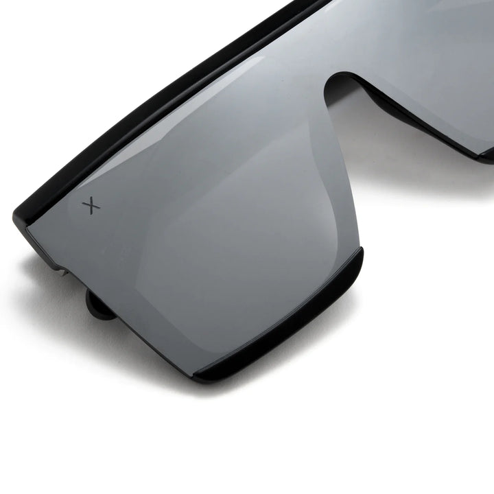 Dime Unlocked Matte Black Grey Mirror Lens Polarized Sunglasses