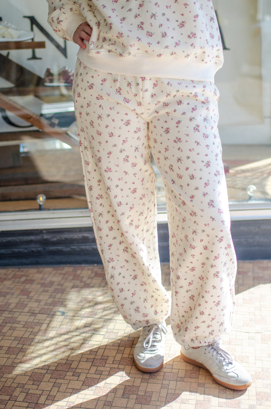 Floral Fancy Printed Jogger Sweat Pants
