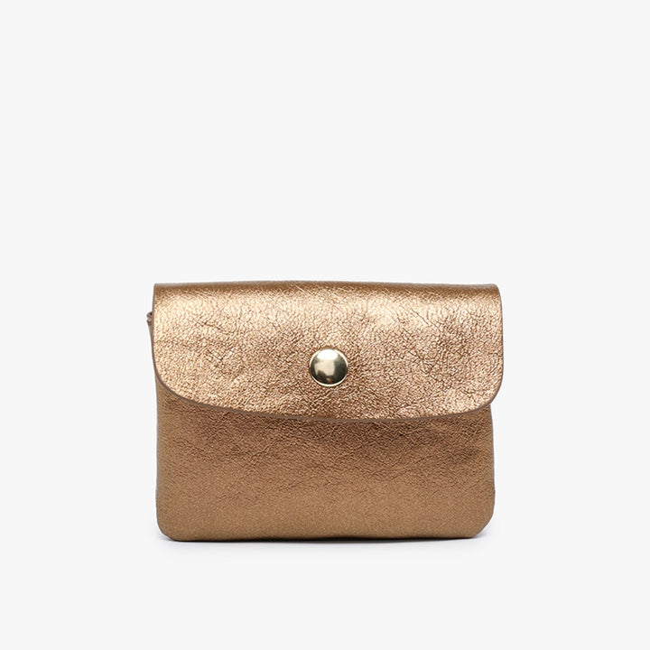 Ethel Clutch w/ Snap Closure in Copper