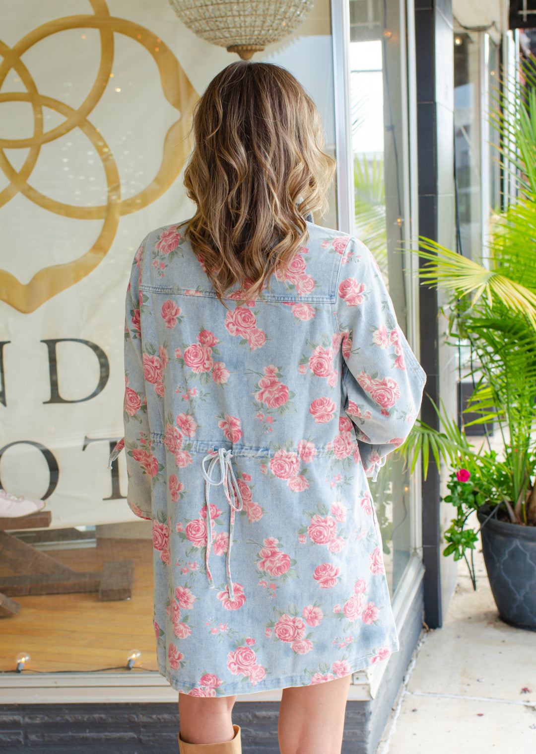 Floral Dreamer Denim Dress