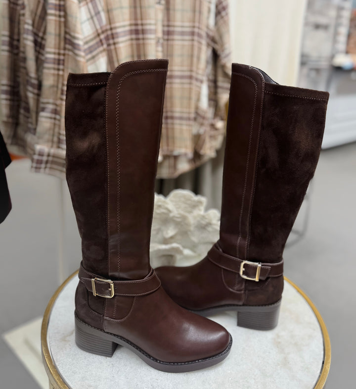 Perfect Timing Riding Boot in Chocolate