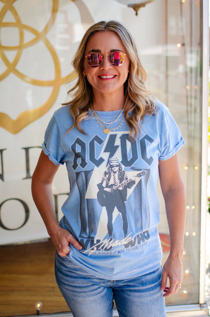 ACDC Burn Tee Denim