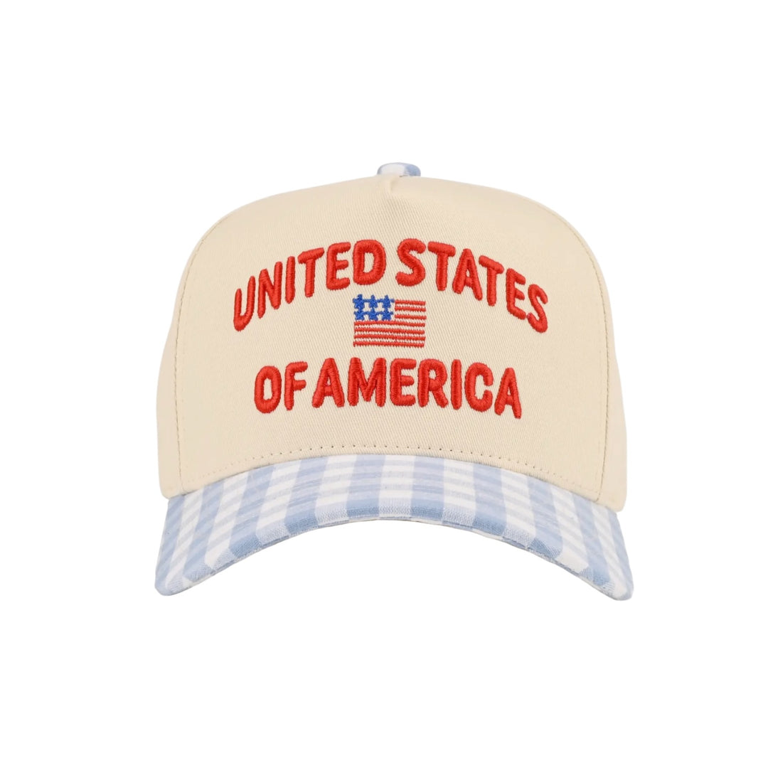 United States of America 1776 Two-tone Gingham Hat