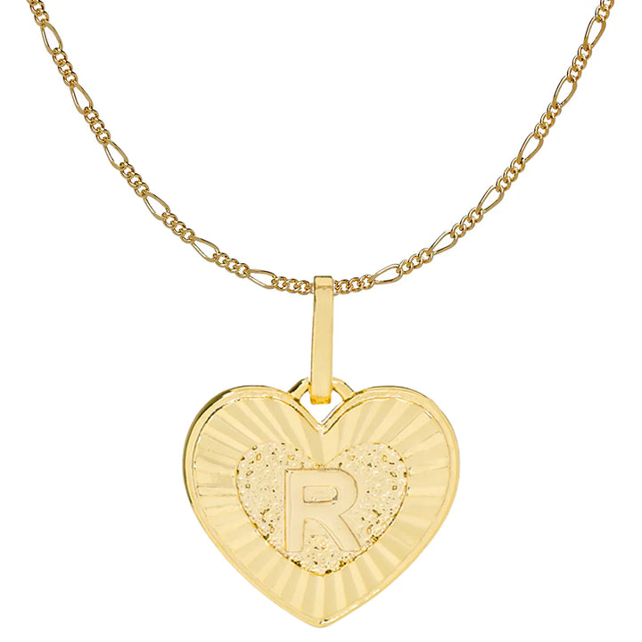 Bracha Heart Initial Necklace