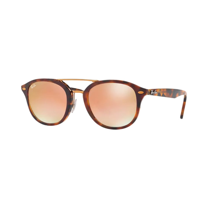 Ray-Ban Polished Tortoise with a Pink Mirror Lens RB2183 1127/B9 53