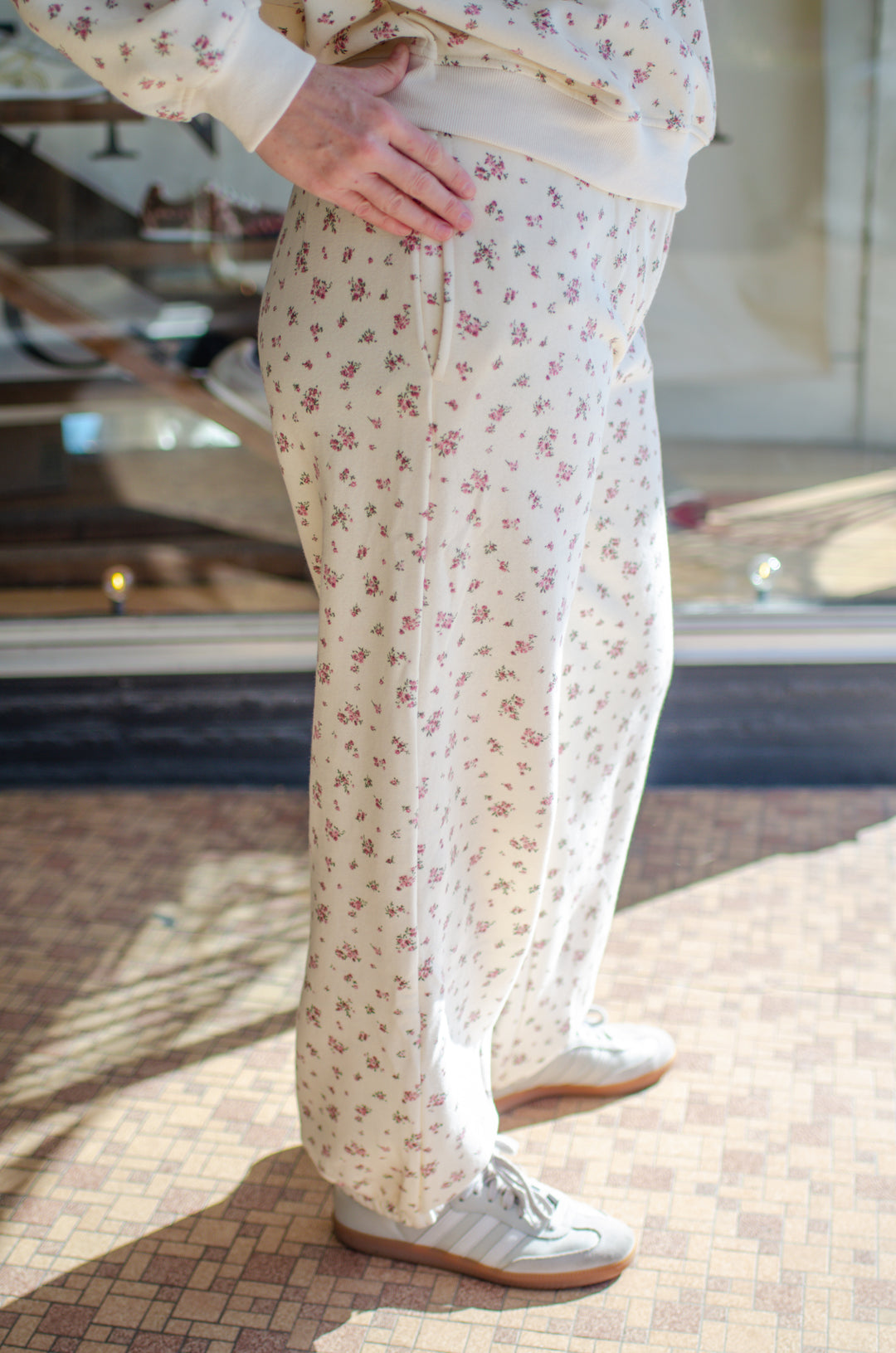 Floral Fancy Printed Jogger Sweat Pants