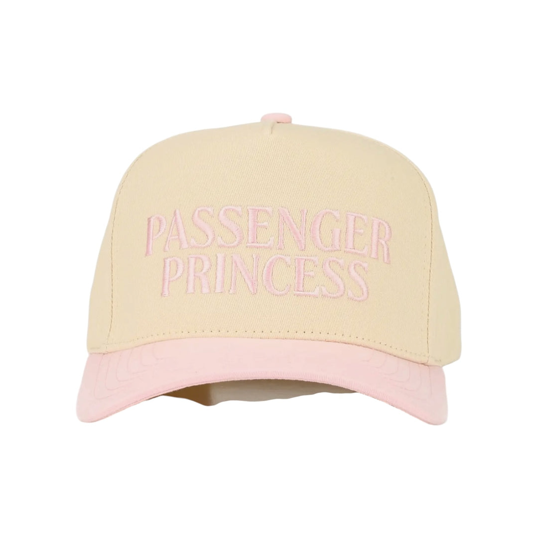 Passenger Princess Embroidered Light Pink 2-Tone Cream & Pink Hat