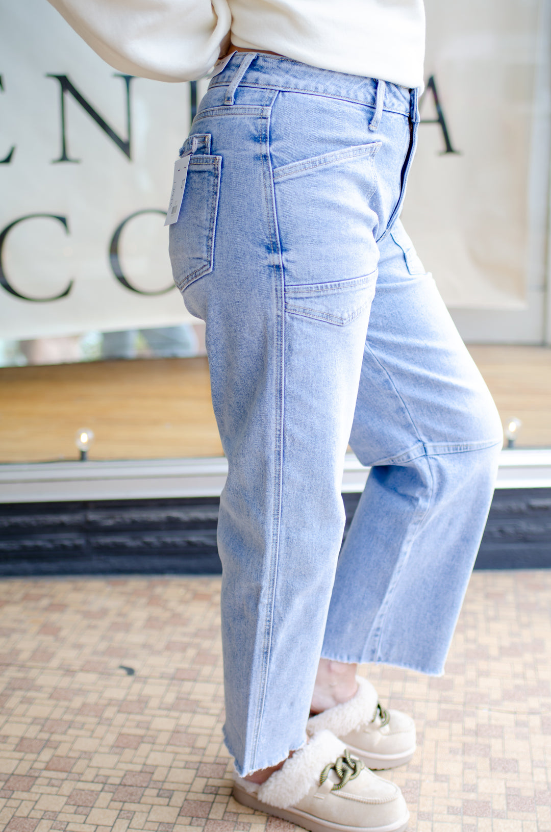 Vervet Super High Rise Barrel Leg Jeans