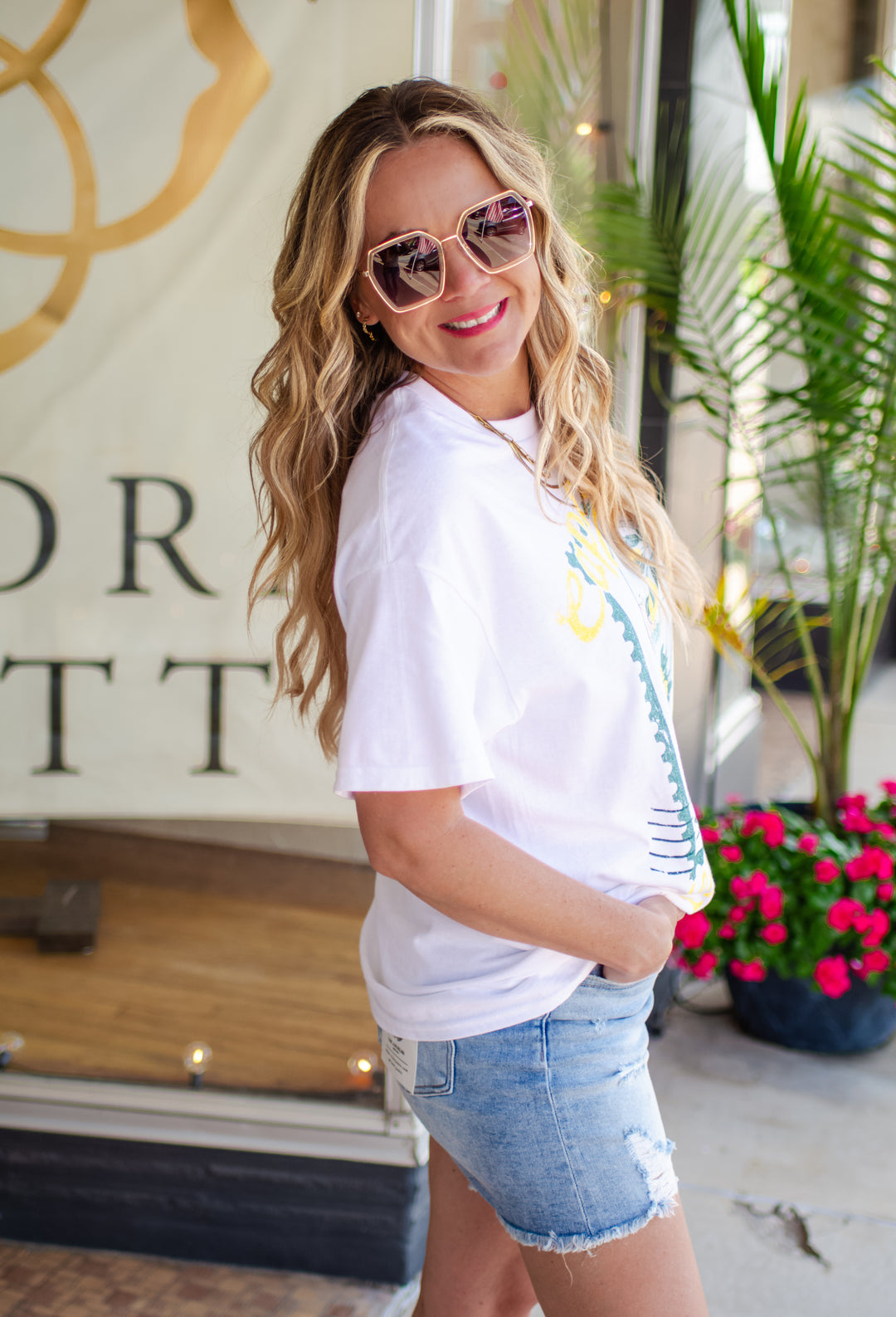 Capri Limoncello Italy Graphic Tee in White