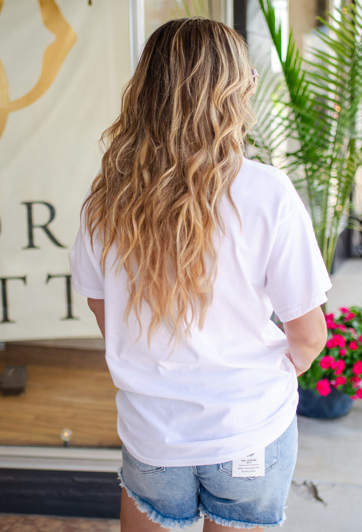 Capri Limoncello Italy Graphic Tee in White