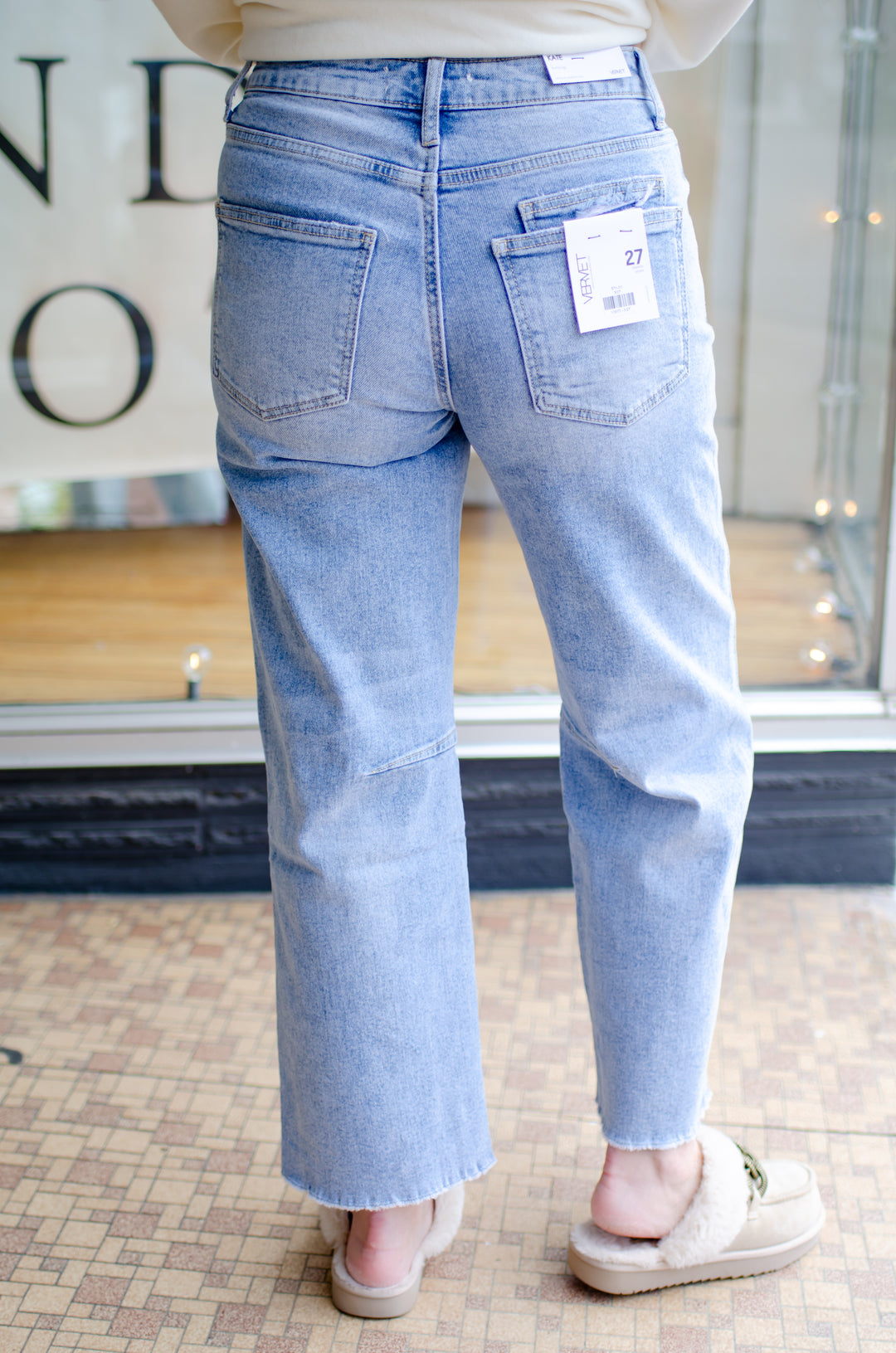 Vervet Super High Rise Barrel Leg Jeans