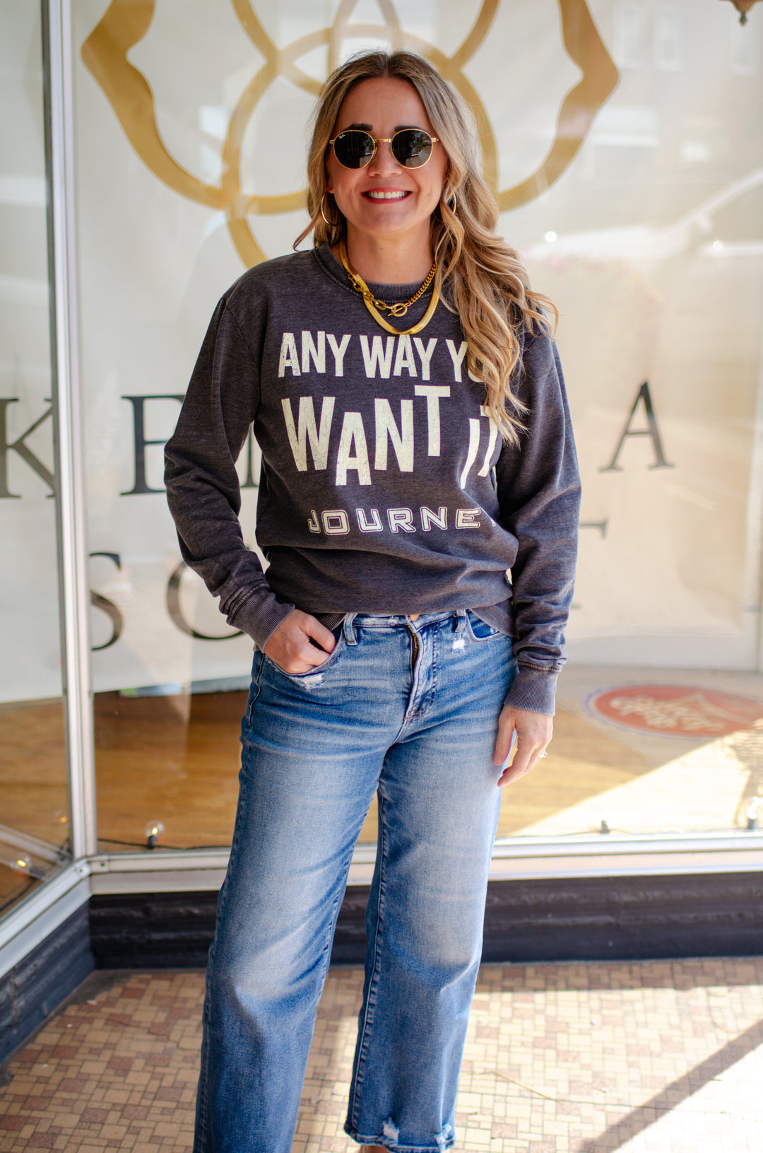 Journey Any Way You Want It Fitted Sweatshirt