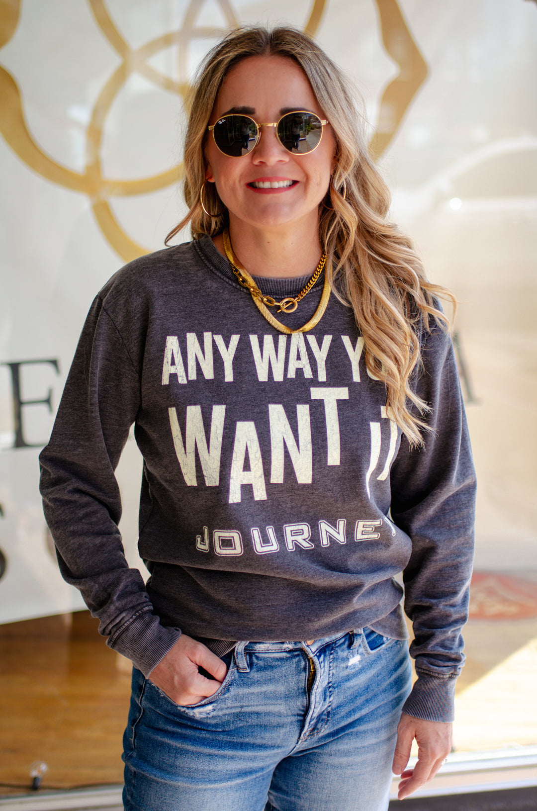 Journey Any Way You Want It Fitted Sweatshirt