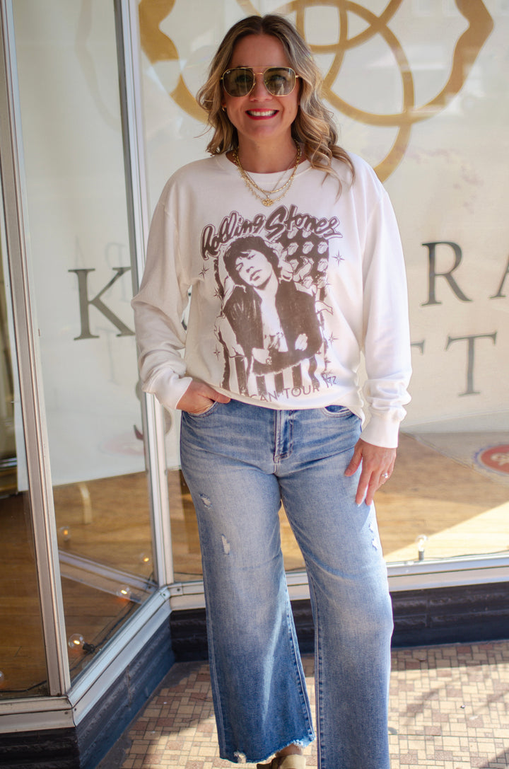 Rolling Stone Tour 1972 Sweatshirt Pearl