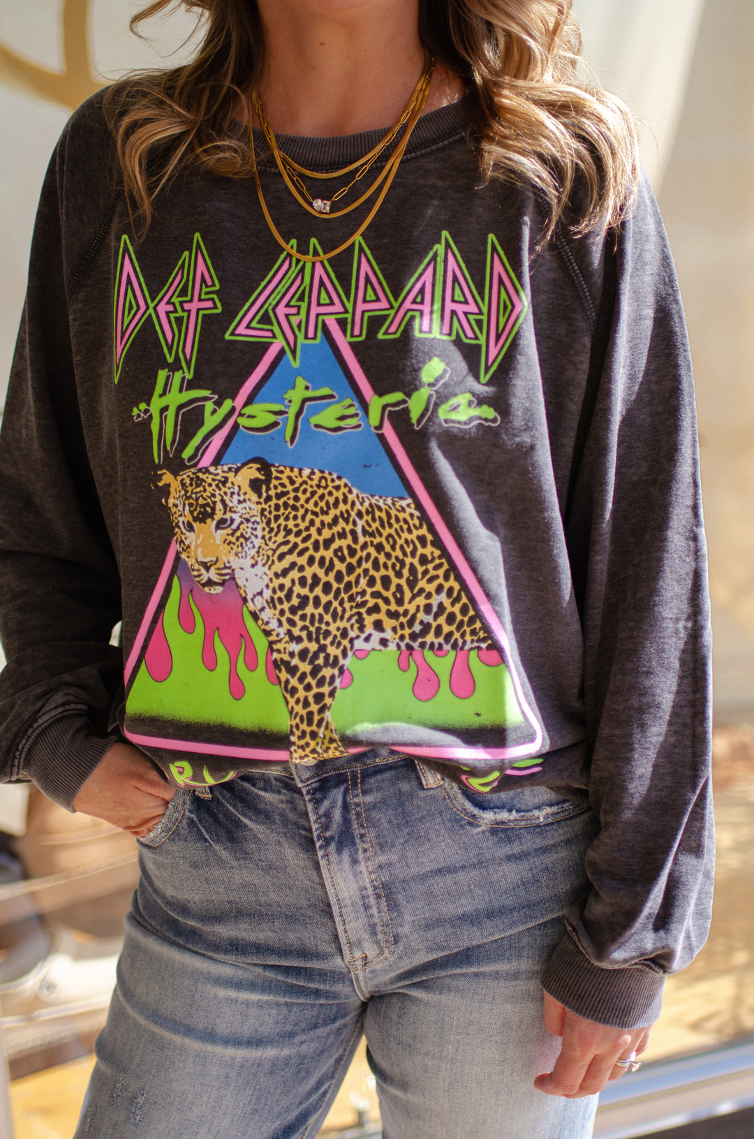 Def Leppard Hysteria Burnout Sweatshirt