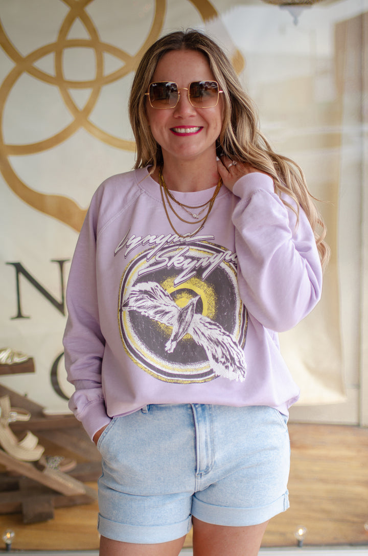 Lynyrd Skynyrd Free Bird Sweatshirt Lilac