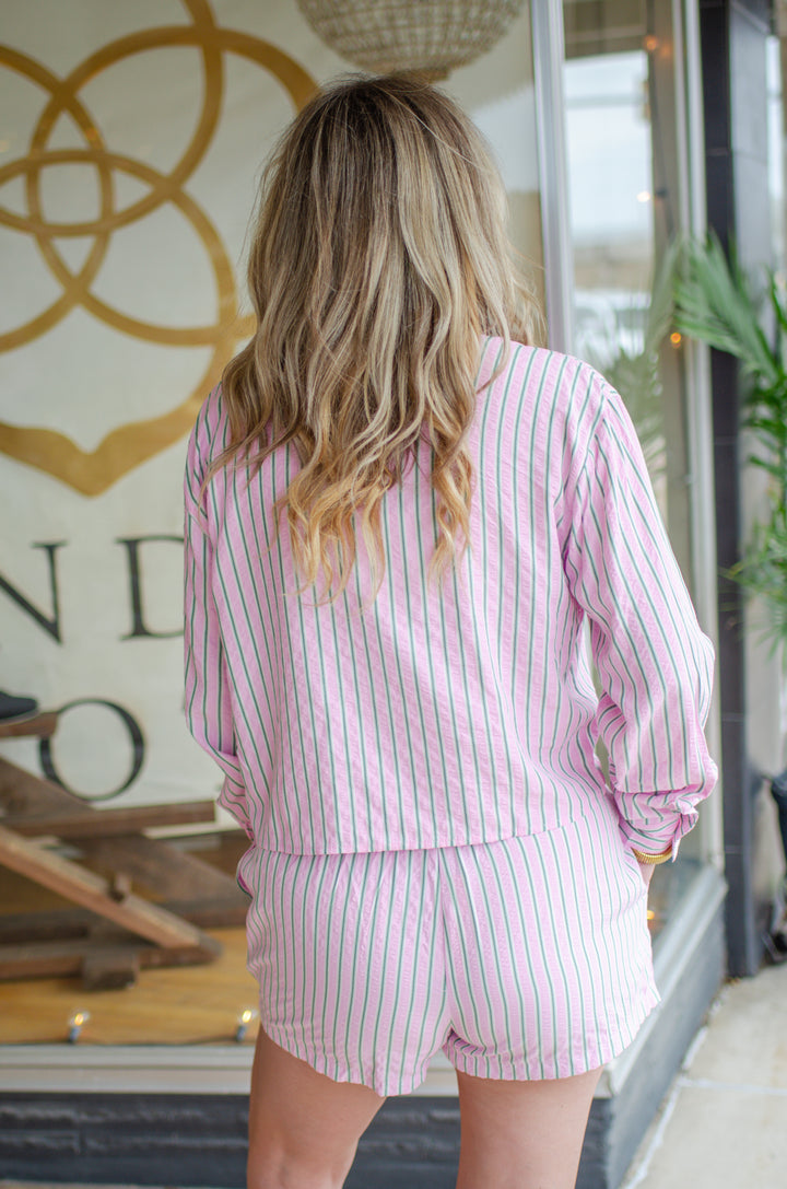 Be Her Short in Pink & Green
