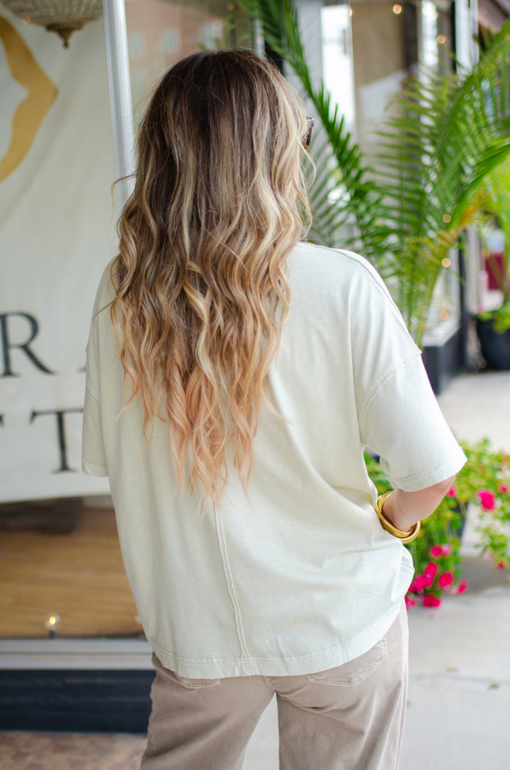 'Rodeo Westen" Graphic Tee in Pistachio