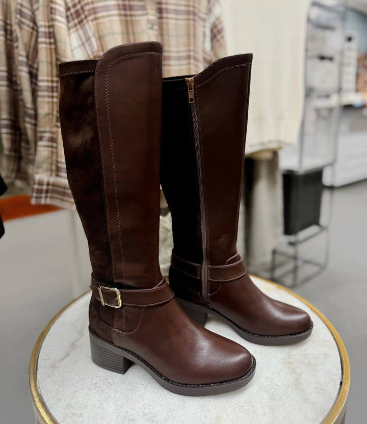 Perfect Timing Riding Boot in Chocolate