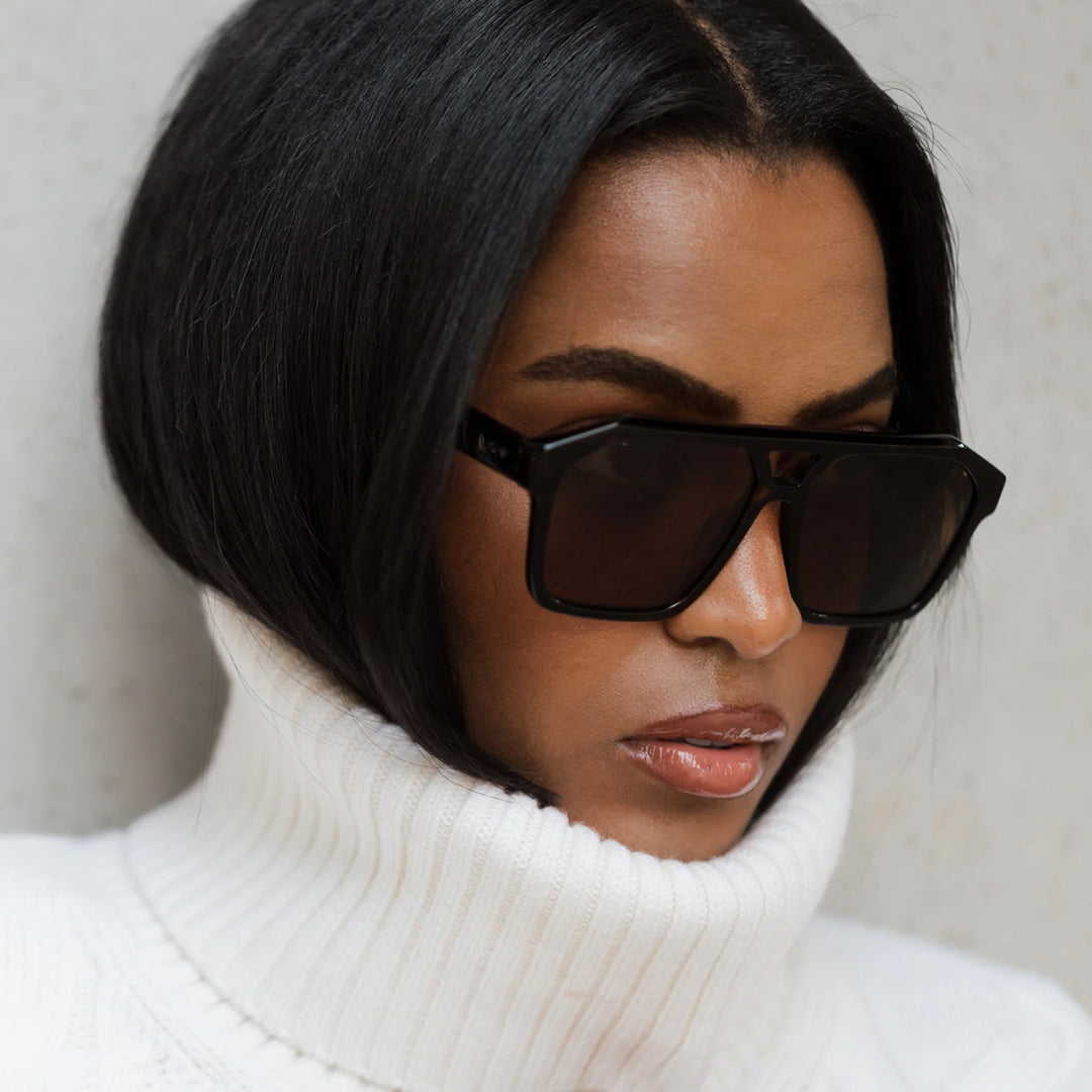 Quay Soundcheck Dark Tortoise Frame in Brown Lens