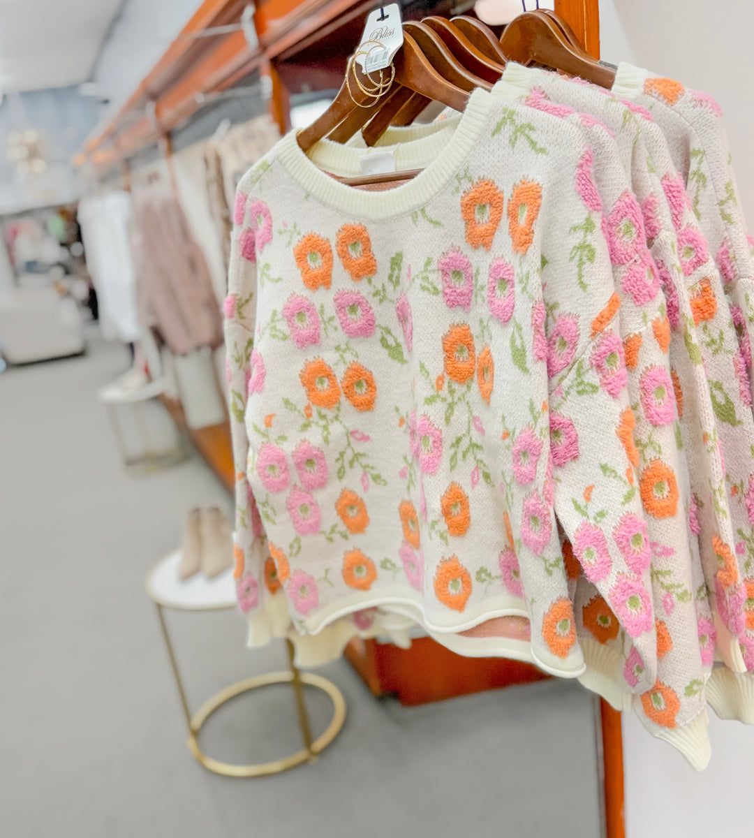 Fields of Flowers Floral Knit Sweater