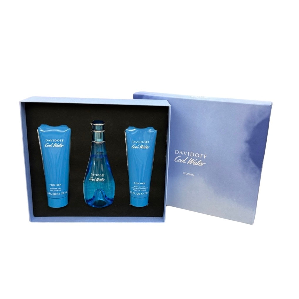 Cool Water 3 piece Women Gift Set by Davidoff Eau de Toilette