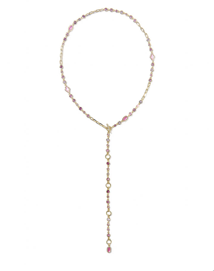 Kendra Scott Elisa Abbie Stand Necklace Gold & Pink