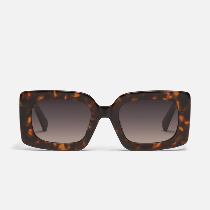 Quay Talk Show Neutral Tortoise/Taupe Smoke Sunglasses